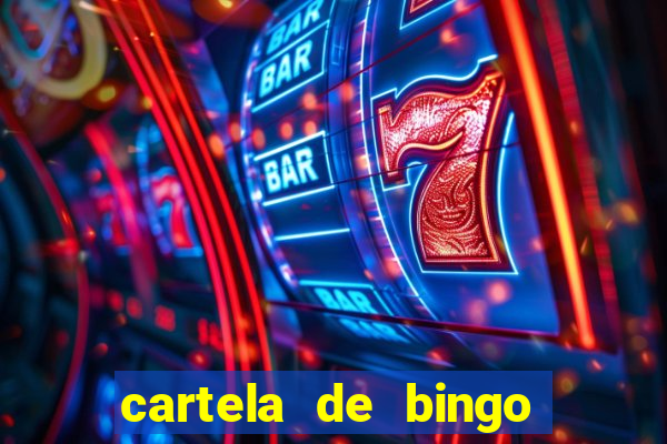 cartela de bingo pra imprimir